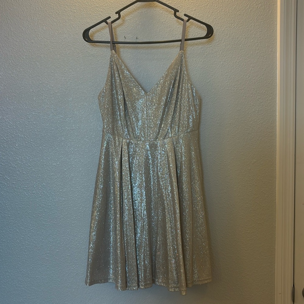 Metallic, Sparkle Mini Dress